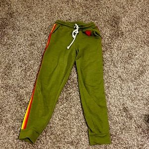 Green Jogger with Rainbow 🌈 stripe 🥰🥰🥰🥰